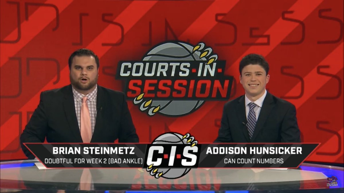 TheKevinRice's tweet photo. Me and my friend (twitterless pat) are producing a basketball show this semester for @OwlSportsUpdate!
@brian__stein & @AddHunsicker11 are on the desk and we are going to get weirder and weirder as the semester goes. Check er out! https://t.co/v4ydZ6JVgm https://t.co/WOszr2ssP0