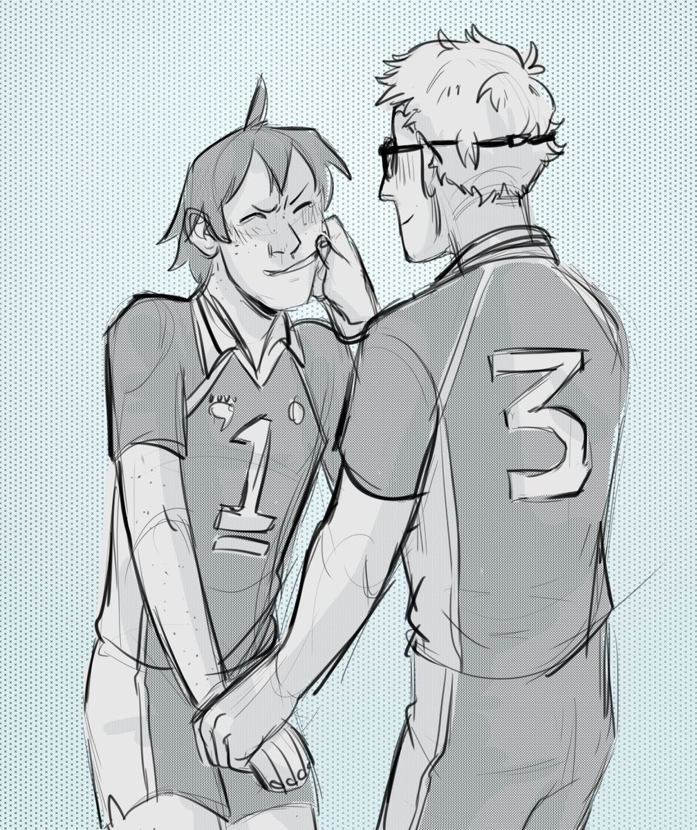 i started watching volleyball anime and i love...these 2 specifically... 