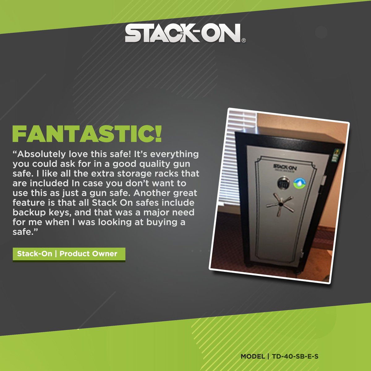 StackOnProducts's tweet image. Testimonial Tuesday’s. Lost your backup key 🔑to your #stackon safe? 
📌first step, register your safe.
📌 fill out a key placement form on our webpage (link in our Bio) 

Don’t wait to register your safe! Our registration and key replacement links can be found in our BIO👆🏻.