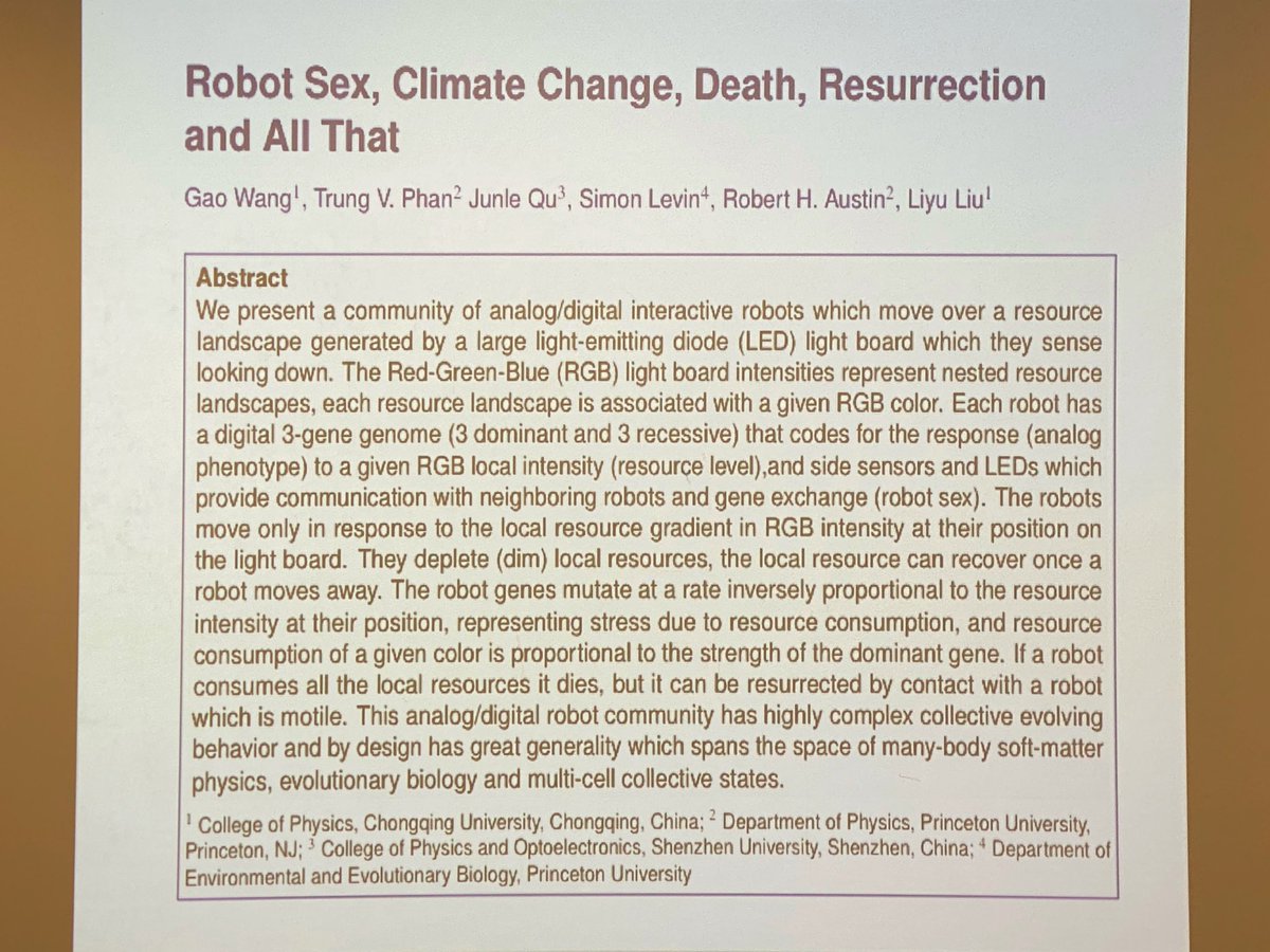 ara_anderson's tweet photo. Now Robert Austin discusses Robot sex, climate change, death, resurrection and all that #ThinkFest20 https://t.co/truBycL76i