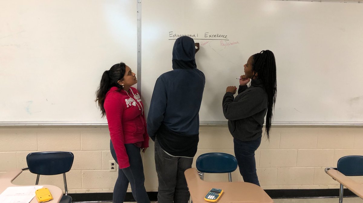NMS_xSEL's tweet photo. Our students going around and listing ways they can reflect our core values by keeping it ...

R - Respect Everyone 
E - Educational Excellence 
A - Accept Others
L - Live a Life that Matters 

@NMS_Kilgore @KnoxCountyPBIS @NMS_Principal @mstaal_kcsavid https://t.co/xHyuvqclok