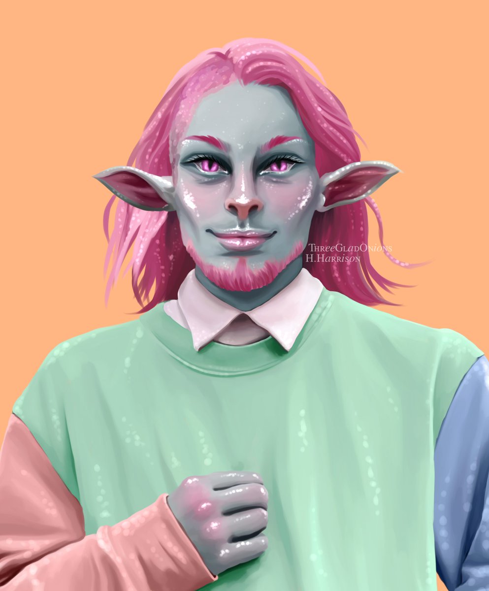 threegladonions's tweet photo. Apparently it’s #PortfolioDay and I’d love to share my art with all of you! I don’t get a lot of commissions and I’m currently a full time student so I’m happy to take any work ☺️💓 #dnd #digitalartist https://t.co/m8VuqYsDzD