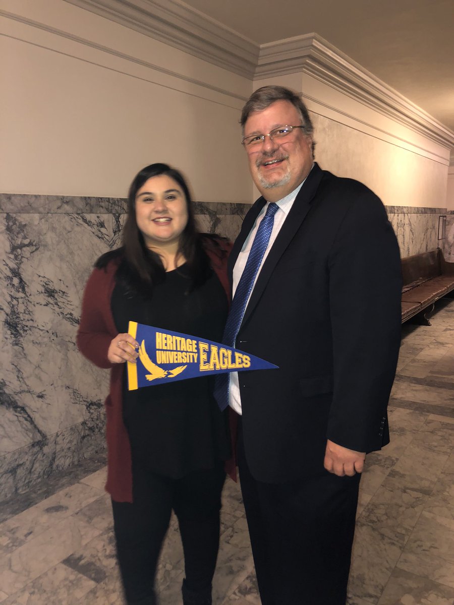 icw's tweet photo. Great to see @HUEagles senior history and criminal justice major @jaxstur today in #Olympia! She and @HUPres talked about law school and her internship. #GoEagles #Unstoppable #WAedu #Pathto70 #CultivatingTalent https://t.co/LByyhS0wo5