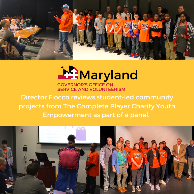 The Director of the Governor's Office on Service and Volunteerism Nicki Fiocco, was honored to participate as part of the panel and recognize key volunteers who made it all possible. To learn more about TCP Youth Empowerment programs visit tcpyouthempowerment.org.