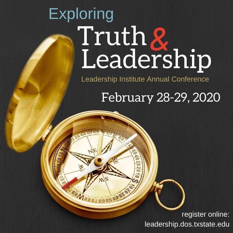 HU_TXState's tweet photo. The Leadership Institute (@txstleadership) has officially launched registration for its annual leadership conference! The conference has been a staple at #TXST and we are excited to share their theme! Details below:

Date: February 28 - 29, 2020
Register: https://t.co/mRlpGSQcWz https://t.co/6DY3xE56ck