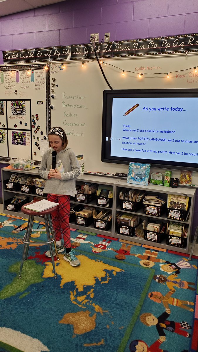 InquiryEdu's tweet photo. Starting our #poetry unit! Learning figurative and powerful language! #talawandaempowers #3rdgrade #ohioed #whyowp #owp https://t.co/72IoMoRdtu