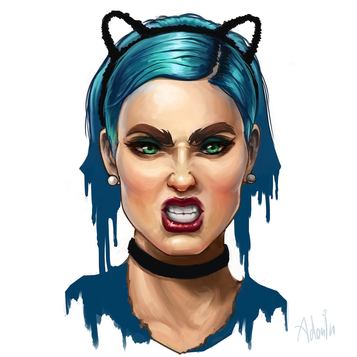 datuiren's tweet photo. My new art. Maruv portrait. BANG!)
#maruv #portrait #art #comics #girl #draw
#painting #digitalart 
https://t.co/xCC8azM8kq https://t.co/4fmbsGeOBg