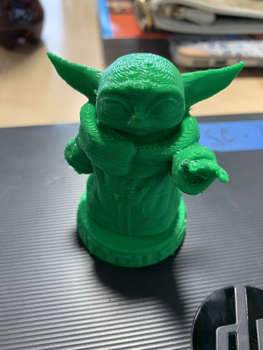 littlelindajo's tweet photo. This happened today! So excited! @STEMpactSTL #MagicHouseMADE #BabyYoda #3Dprinting https://t.co/rCDJ3ttKoO