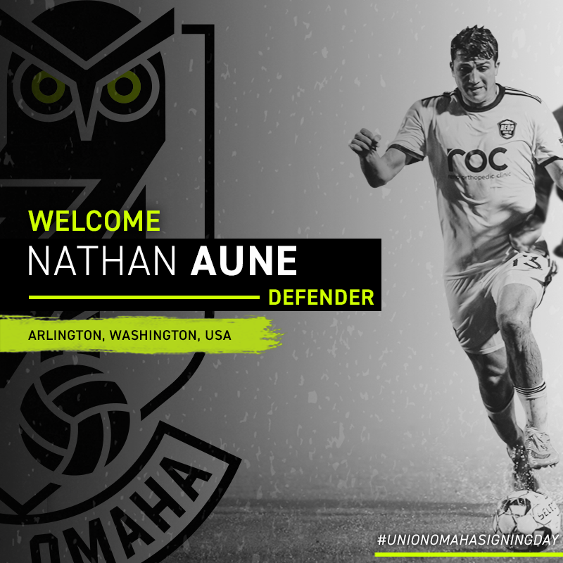 Union_Omaha's tweet photo. Meet @nathan_aune! Nathan was a 2017 DI Third Team All-American @seattleumsoc and was a 2019 MLS SuperDraft third round pick of @sjearthquakes. Stay tuned for more on #UnionOmahaSigningDay https://t.co/pFNrY17xLf