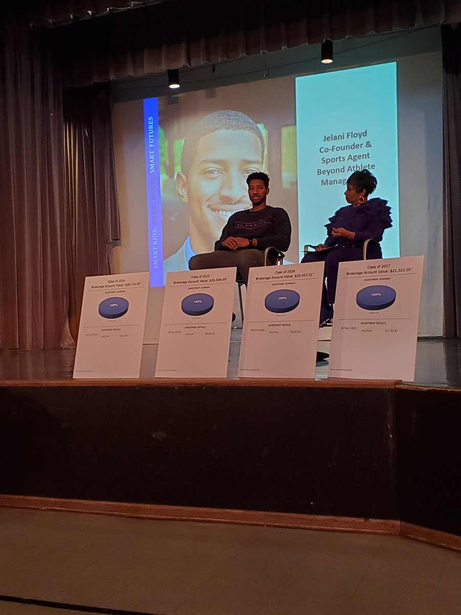 CPSFinEd's tweet image. Thanks @jelanifloyd for discussing importance of students knowing their personal values, investing in their education, &amp;amp; why it&apos;s extremely important to manage money. The best nugget is to not let social media influence how you spend your money. Great interview @HermeneHartman!