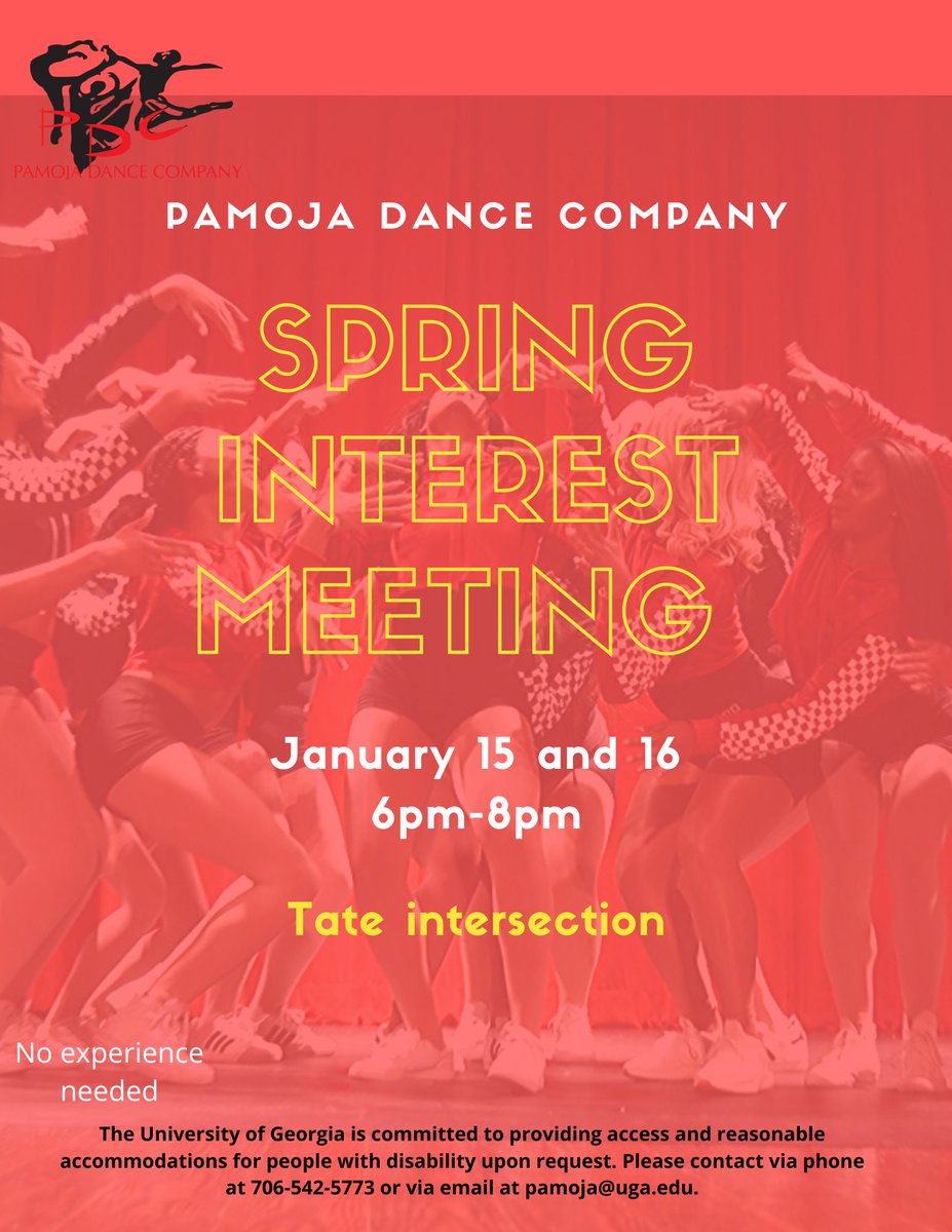 UGAPamoja's tweet photo. Don't forget our interest meeting is TOMORROW so come out and see how you can be a part of the PDC family! https://t.co/fhPog4gMto