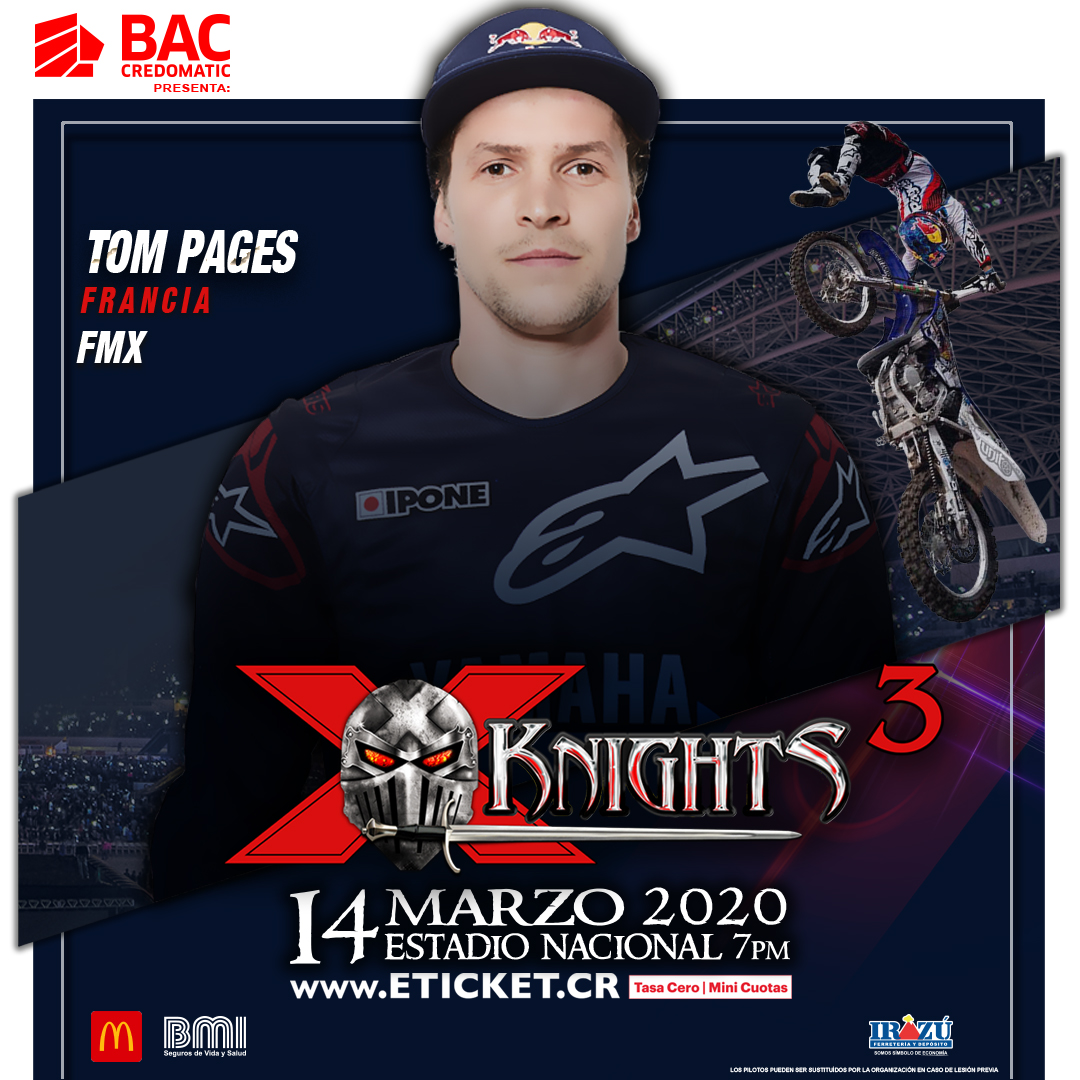 Tom Pagès es uno de los pilotos más queridos por la afición costarricense y luego de ganar 3 ediciones en nuestro país, el piloto galo viene por su revancha, luego de su caída que lo dejó fuera en la edición 2019.
Compra tu entrada ya en eticket.cr