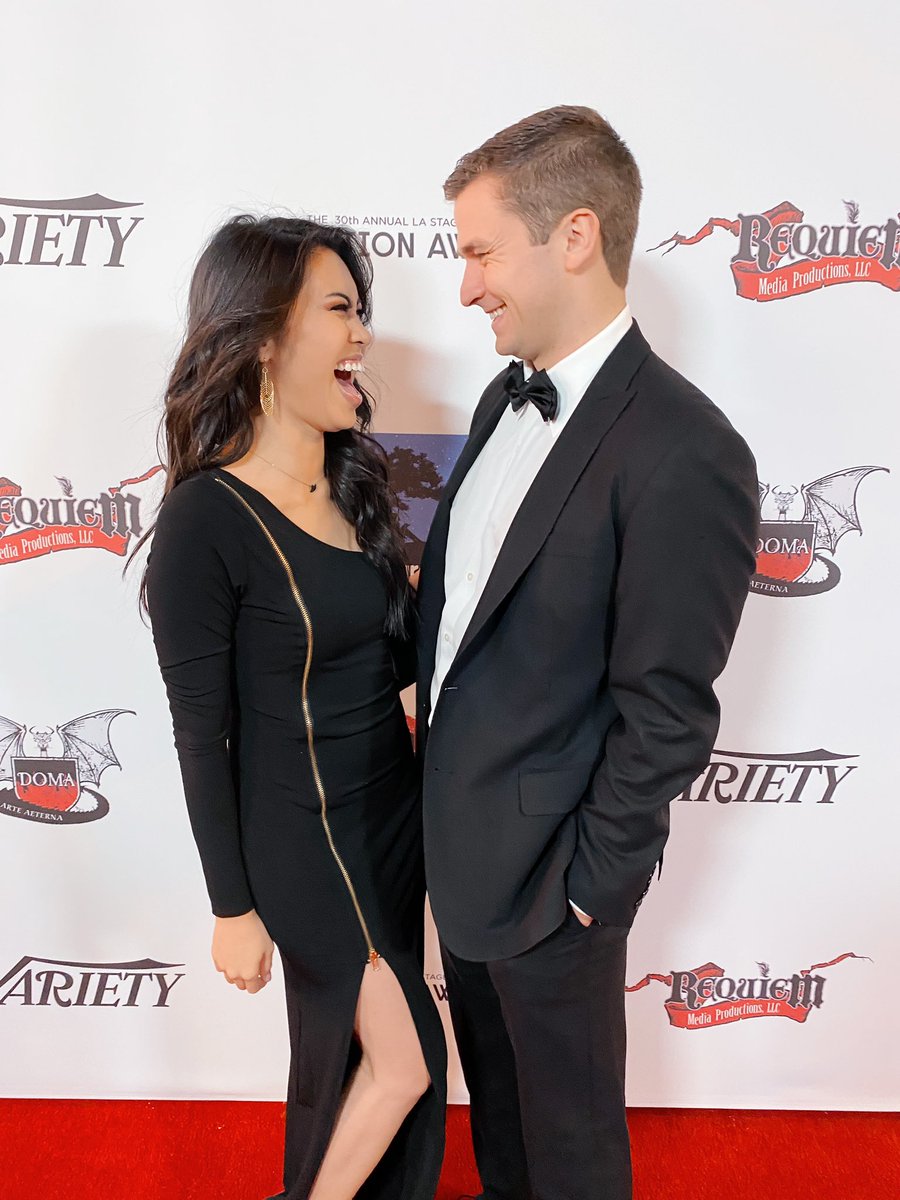 ashleyargota9's tweet photo. Ditched my sweatpants for a night to celebrate with my very handsome man. So proud of you, my love ๐ค #Ovations30 #wrongcamera #rightpose https://t.co/yzuClXsz7X