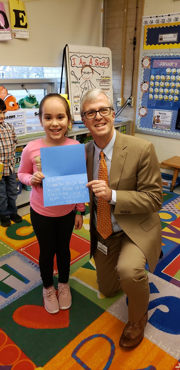 David_Bolton111's tweet photo. I have the best job! Today I got to meet Yanielis, who made me a card, Jack, who created a crayon named after me, and RJ, who wants to be a superintendent when he grows up! All in the same class! #pennridgeproud #happysuperintendent @PennridgeSD @GuthElementary https://t.co/MTQKpzClui