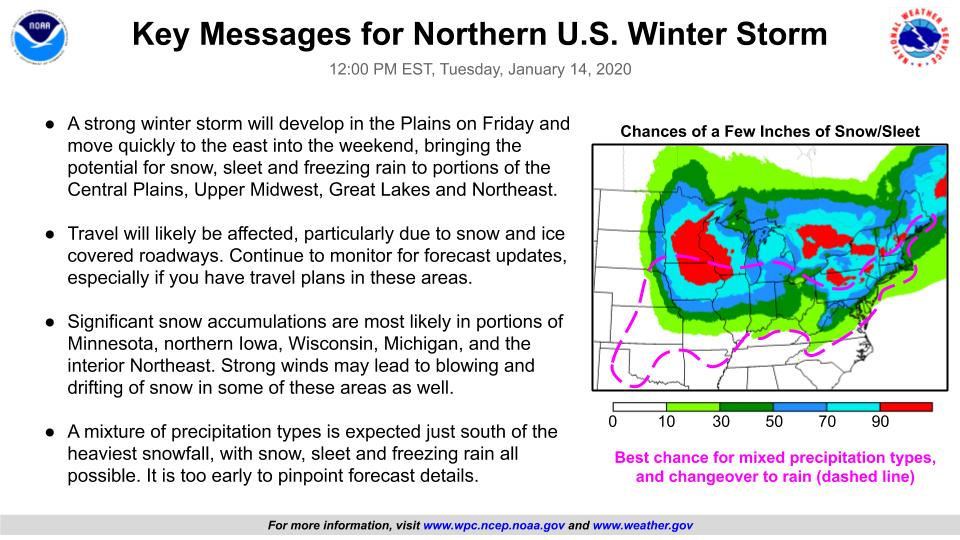 A significant winter storm will affect northern and central portions of ...