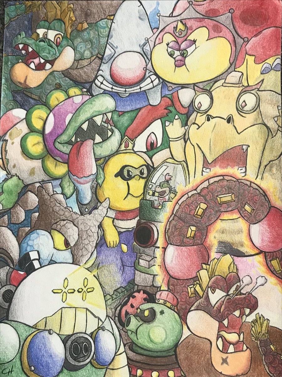 CameronOnClosed's tweet photo. I don’t think I posted it here, but yesterday I finished a project I’ve been working on since the end of last summer! I hope you all like it! #SuperMarioGalaxy2 #art https://t.co/B3XMWQ3XVO