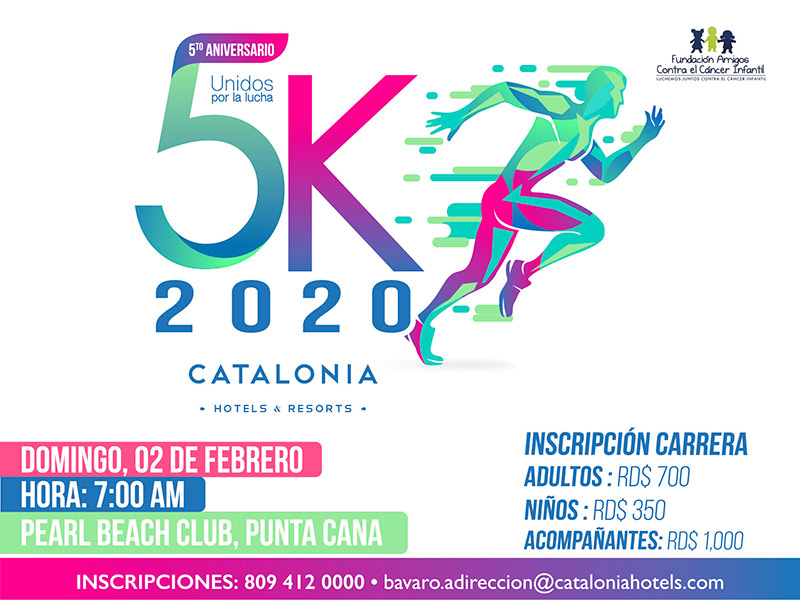 LaRomanaRBNews's tweet photo. #Catalonia 5K 2020: #Carrera Benéfica en #PuntaCana en Pro de Fundación Amigos Contra el #Cáncer Infantil (#FACCI)
Pearl Beach Club, Domingo 2 de Febrero 
https://t.co/DeVQAf1poL
@CataloniaHotels @PearlBeachClub @SDCorre @026RunnersLR @smarlin22 @ASOLESTE @MevelozVeloz @anasotoca https://t.co/ZV2vBuB627