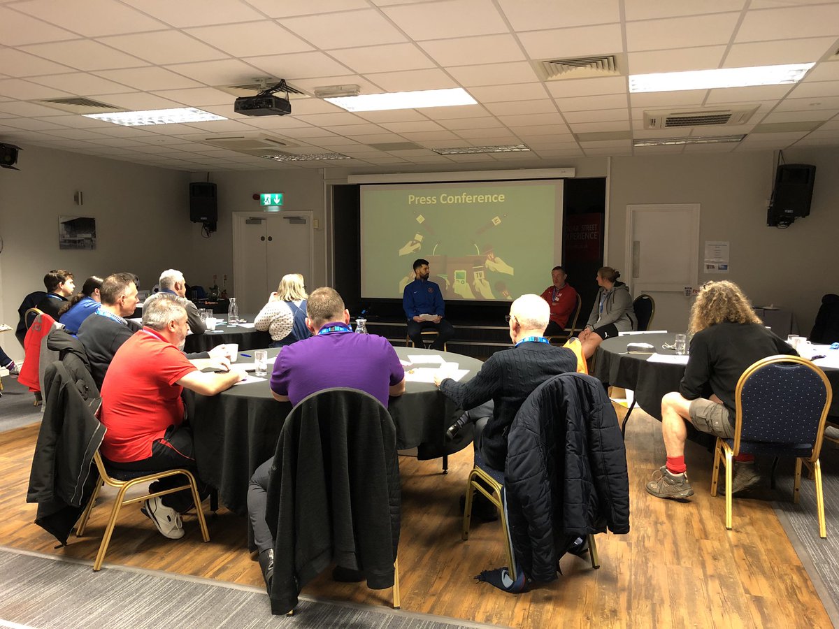Louise Gruchy-Craven (@louisegruchy) on Twitter photo #FemaleFriendlyClubs workshop in full swing in <a href="/HerefordshireFA/">Herefordshire FA</a>. My favourite part is the Press Conference when we get to hear a local journey. Thanks <a href="/tupsleygirlsfc/">Tupsley Girls FC</a> for sharing your story. <a href="/FA/">The FA</a> #FemaleFriendlyClubs workshop in full swing in <a href="/HerefordshireFA/">Herefordshire FA</a>. My favourite part is the Press Conference when we get to hear a local journey. Thanks <a href="/tupsleygirlsfc/">Tupsley Girls FC</a> for sharing your story. <a href="/FA/">The FA</a>