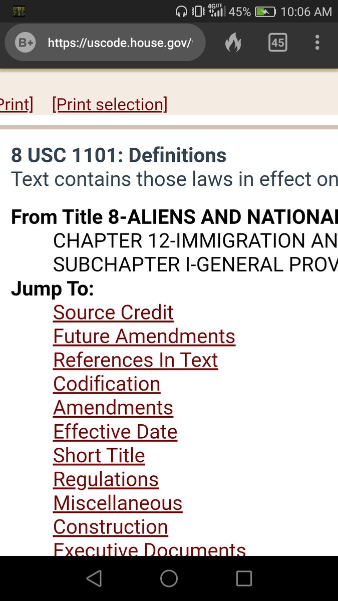 15)To look up Totalitarian Party at  http://uscode.house.gov  follow the images below. 1st image at the website type Title 8 and Section 1101. When you get to 2nd image. Scroll down to (37) and you will see Totalitarian Party.