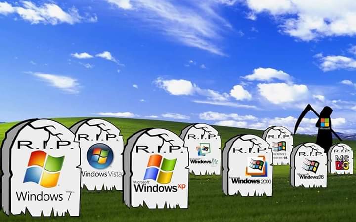 1Bethax's tweet image. #RIPWindows7 

😢