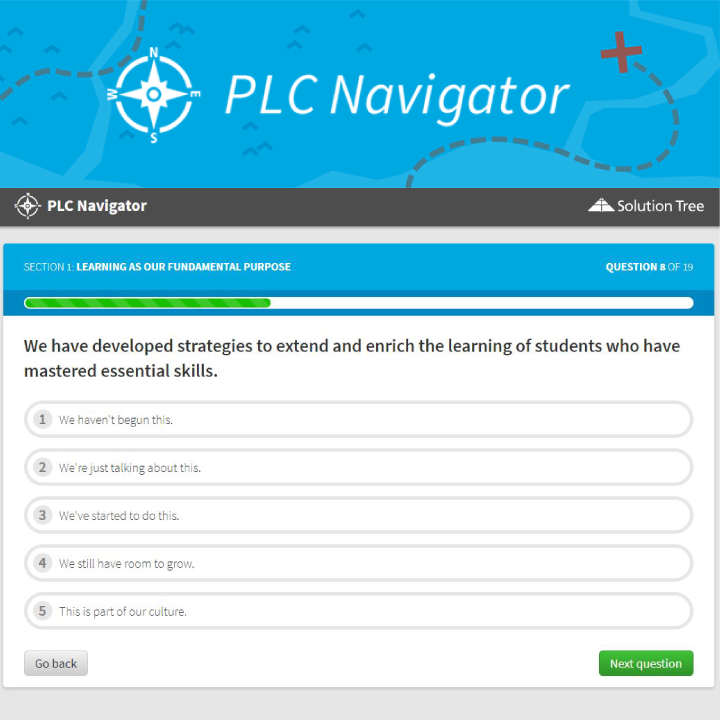 SolutionTree's tweet photo. 19-question survey to help you assess where you’re at on your PLC journey and identify potential next steps to help grow and sustain your PLC process: https://t.co/ePDQj0ofHY #atPLC #edchat #edleadership https://t.co/IRTrB4dBkR