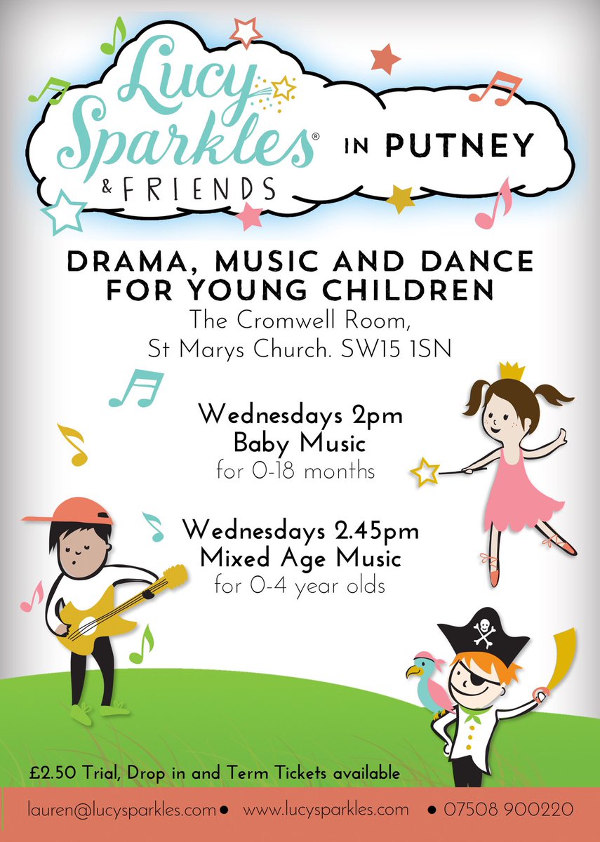 LucysparklesFPW's tweet photo. @LucysparklesFPW Wednesday classes at @StMarysPutney. Join us for the perfect way to shelter from this horrible weather - an afternoon of music and dancing! Visit https://t.co/5R8V46sQx1 to book. 
#sparkles #music #dance #drama #kodaly #sw15 #sw18 #swlondonmums #putneymums https://t.co/6xUVAsf6b4