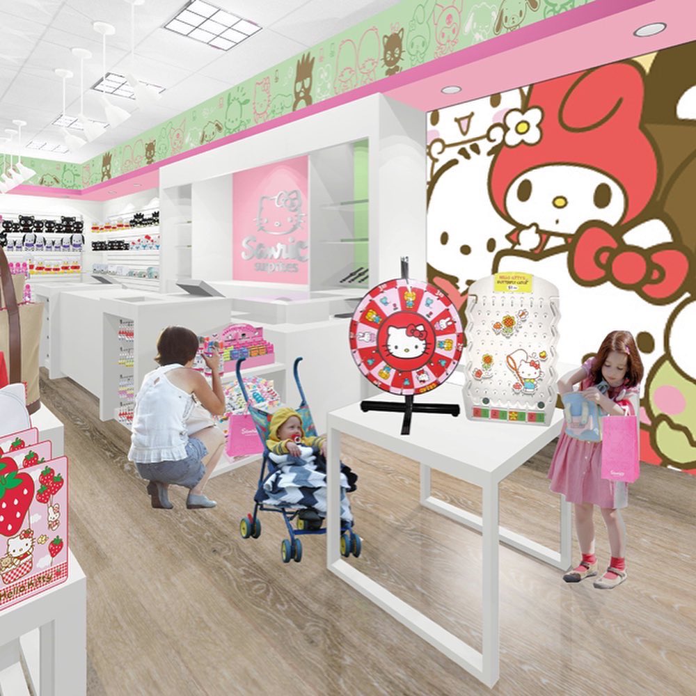Pulled this image from our files  back when we worked on Sanrio.  We aimed to create a contemporary version of store design, fixtures, and furnishings  #retaildesign #interiordesign #furnishings #contemporaryfurniture #hellokitty