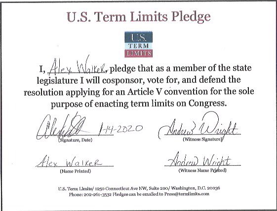 alexwalker2020's tweet photo. I support Term Limits. Today I signed a pledge to do just that.
#WalkerForIllinois #IL110 https://t.co/IrE0T9PZns