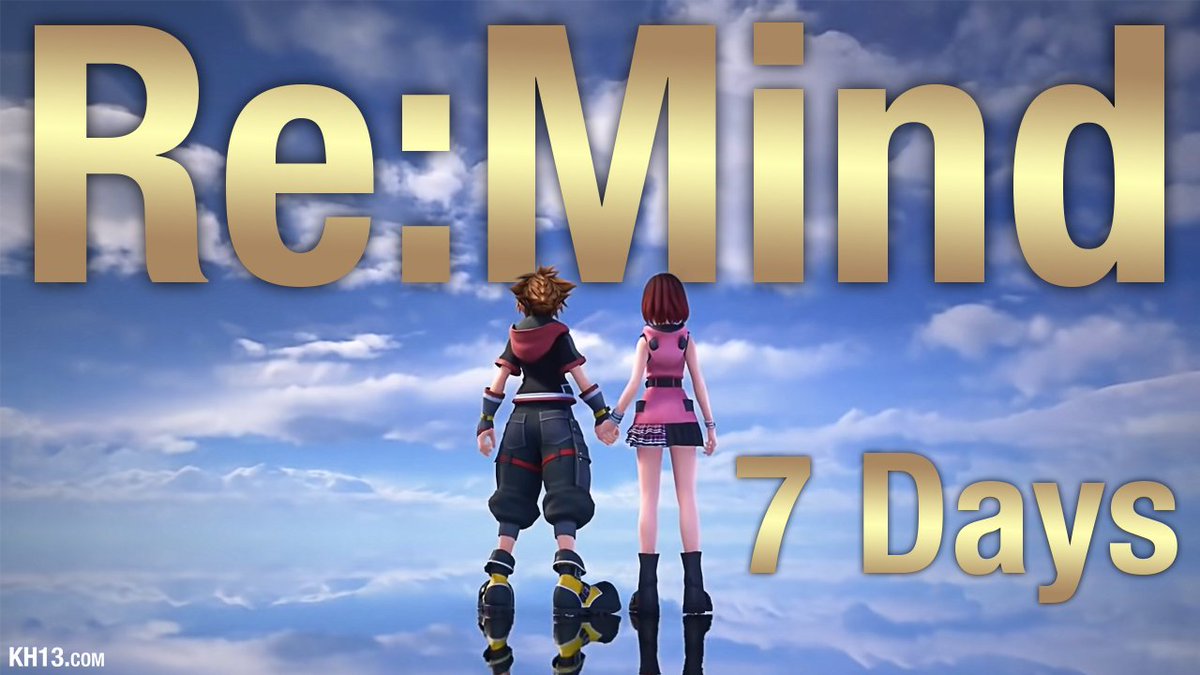 KH13com's tweet photo. Just SEVEN days left until the release of #KingdomHearts3 Re Mind!

Are you excited? https://t.co/hm29UkNCNF