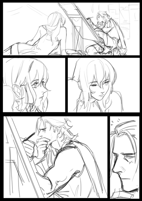 in the topic of Indech; the panels are all wrong, no order, whatever, just enjoy Indech working hard on an aqueduct and Byleth time traveling to when the Nabateans were gucci. Also Indie's is blushing in every possible panel he's looking at Byleth. It's canon, enjoy. 
