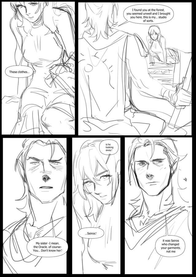 in the topic of Indech; the panels are all wrong, no order, whatever, just enjoy Indech working hard on an aqueduct and Byleth time traveling to when the Nabateans were gucci. Also Indie's is blushing in every possible panel he's looking at Byleth. It's canon, enjoy. 