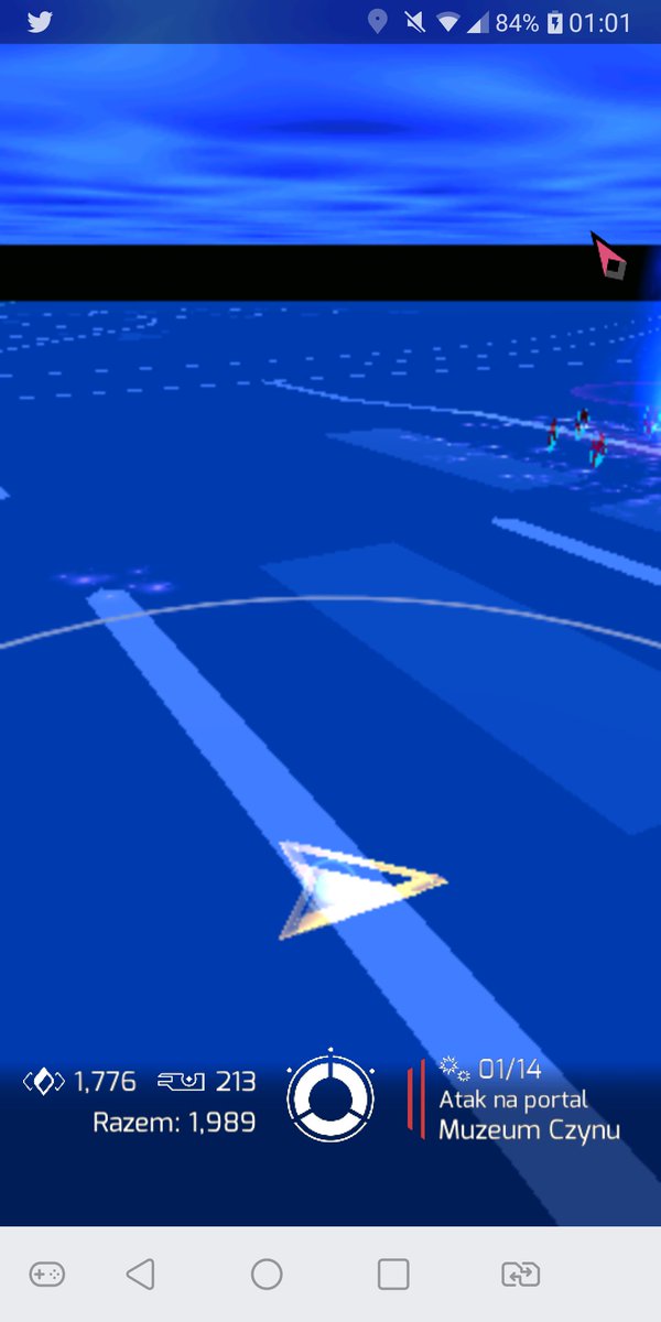 ibiquer's tweet photo. Remember Sandomingo OP? 
Fields are still here, fourth day in a row and counting. Frogs' reaction? Only a single xmp fired on east anchor by 1lvl spoofer yesterday. Outstanding... 😁
#ingress #field #baf @ingress @IngressKrakow https://t.co/SnX7WEvfI9