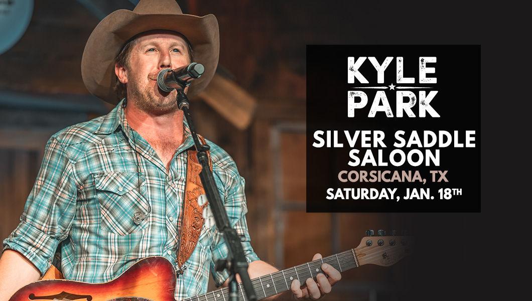 kyle_park's tweet photo. Just booked! The party's at the Silver Saddle Saloon this Saturday night in #corsicana #countrymusic #livecountry https://t.co/WWd2OTqslU