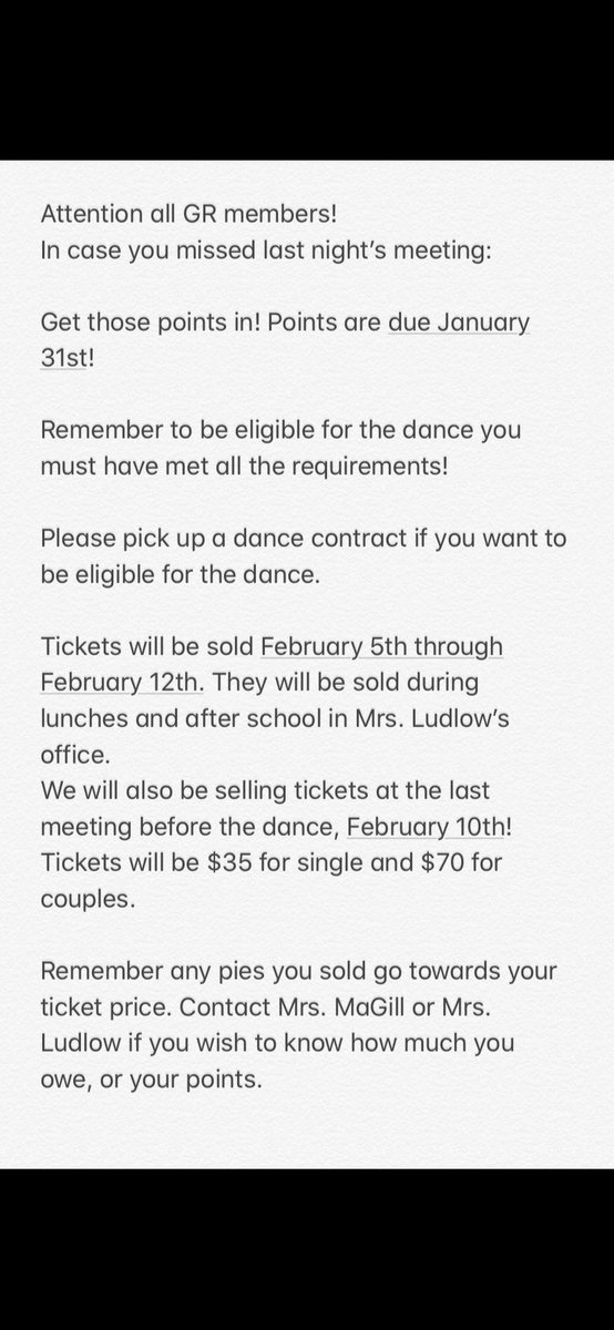 in case you missed the meeting last night!