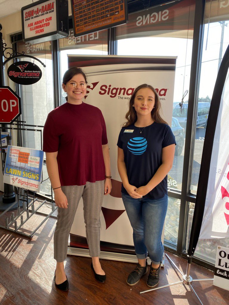 Haley and Michael did some local outreach today to #growingthebiz #flyerdrop #ohpa  #flohpa