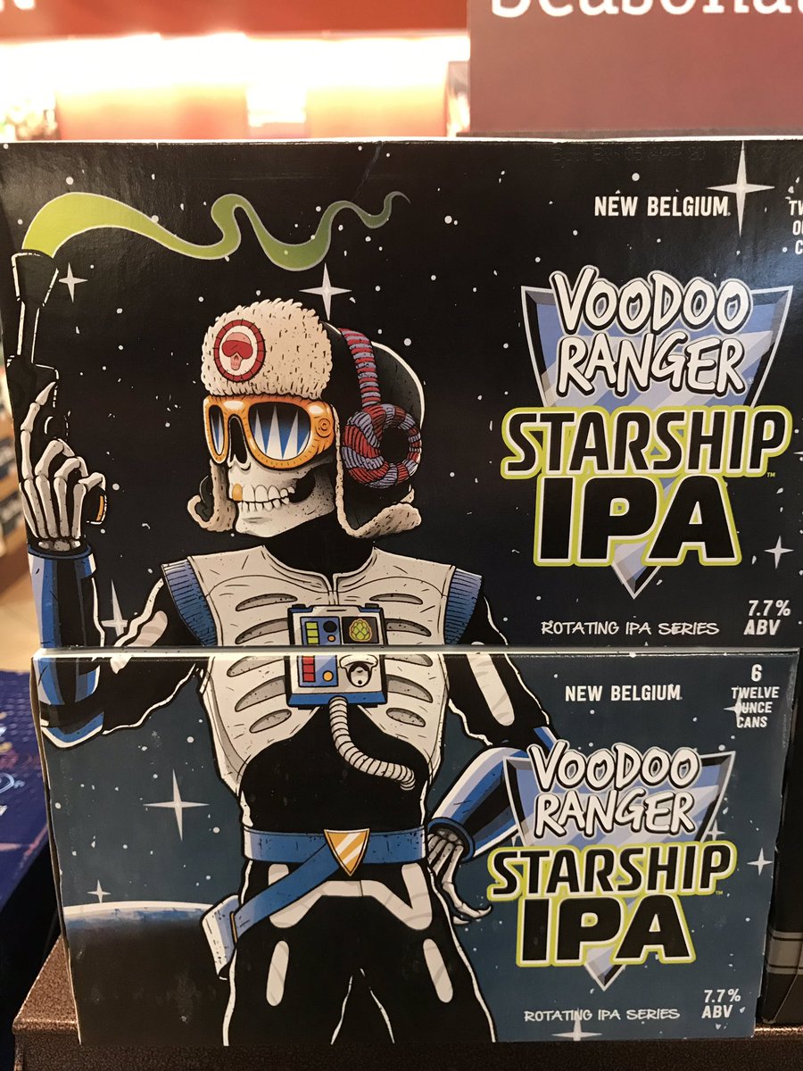 ABCBeerRick's tweet image. New #CraftBeer @ABCBeerCountry west #VeroBeach: @newbelgium #VoodooRanger Starship IPA