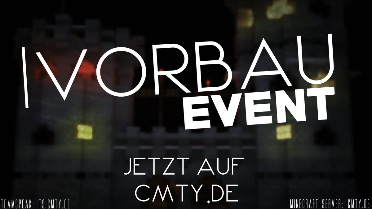 CMTYde's tweet photo. 📣📣📣
VORBAU-EVENT!

Du kannst besonders gut bauen und möchtest Teil unseres Bauteams werden?
Dann schau doch mal gerne auf https://t.co/Lj6YETNgUY vorbei und baue ein Plot bei uns, mit ein wenig Glück wirst du angenommen! https://t.co/z9Zjm5i7zT