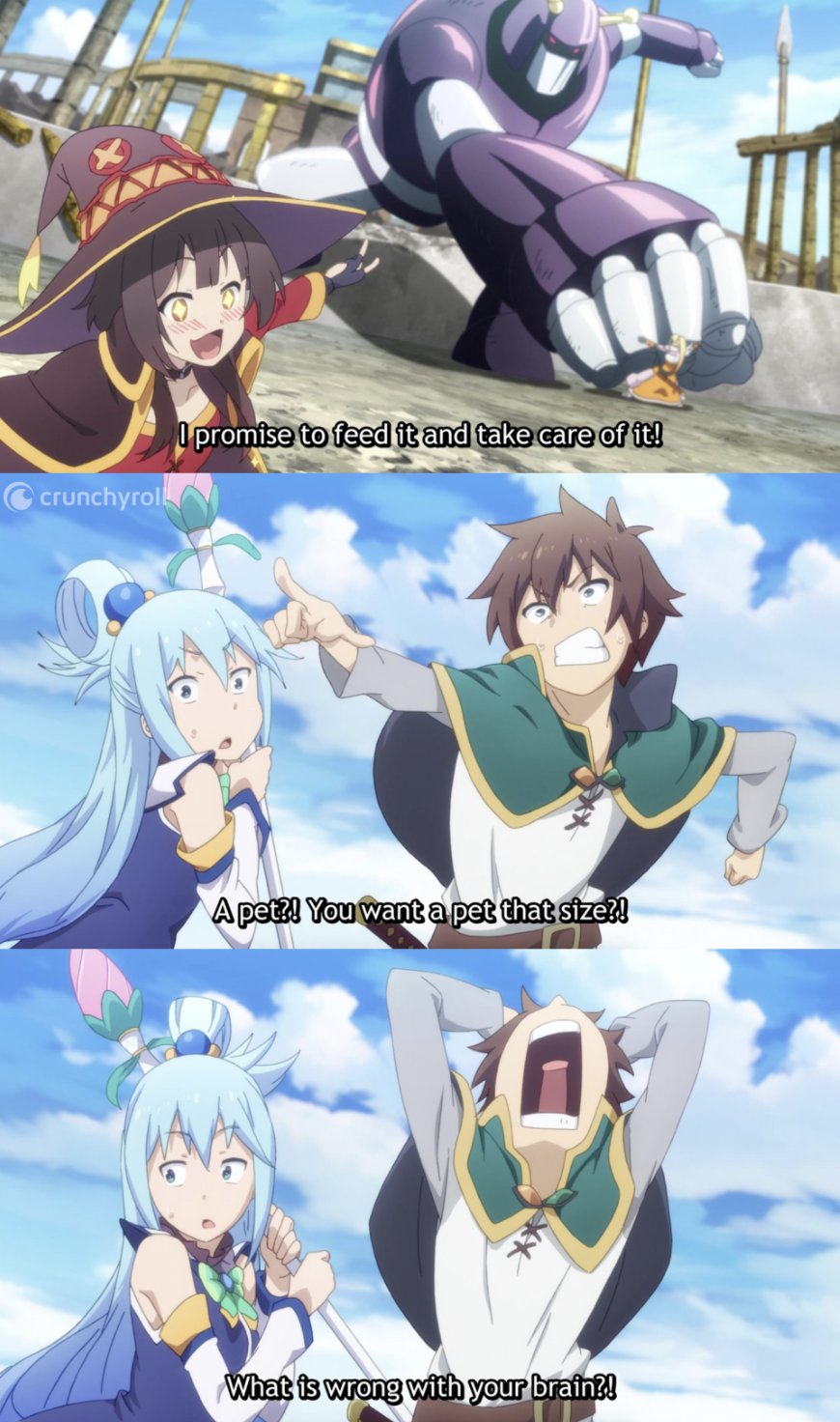 Konosuba - Kazuma, let's capture it somehow and bring it home! 🧙♀️❤️