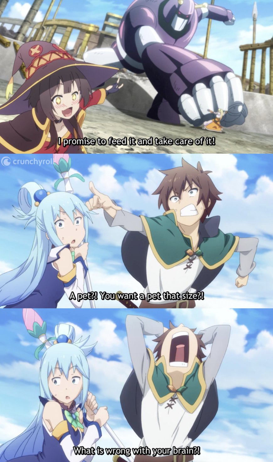 Konosuba - Kazuma, let's capture it somehow and bring it home! 🧙‍♀️❤️