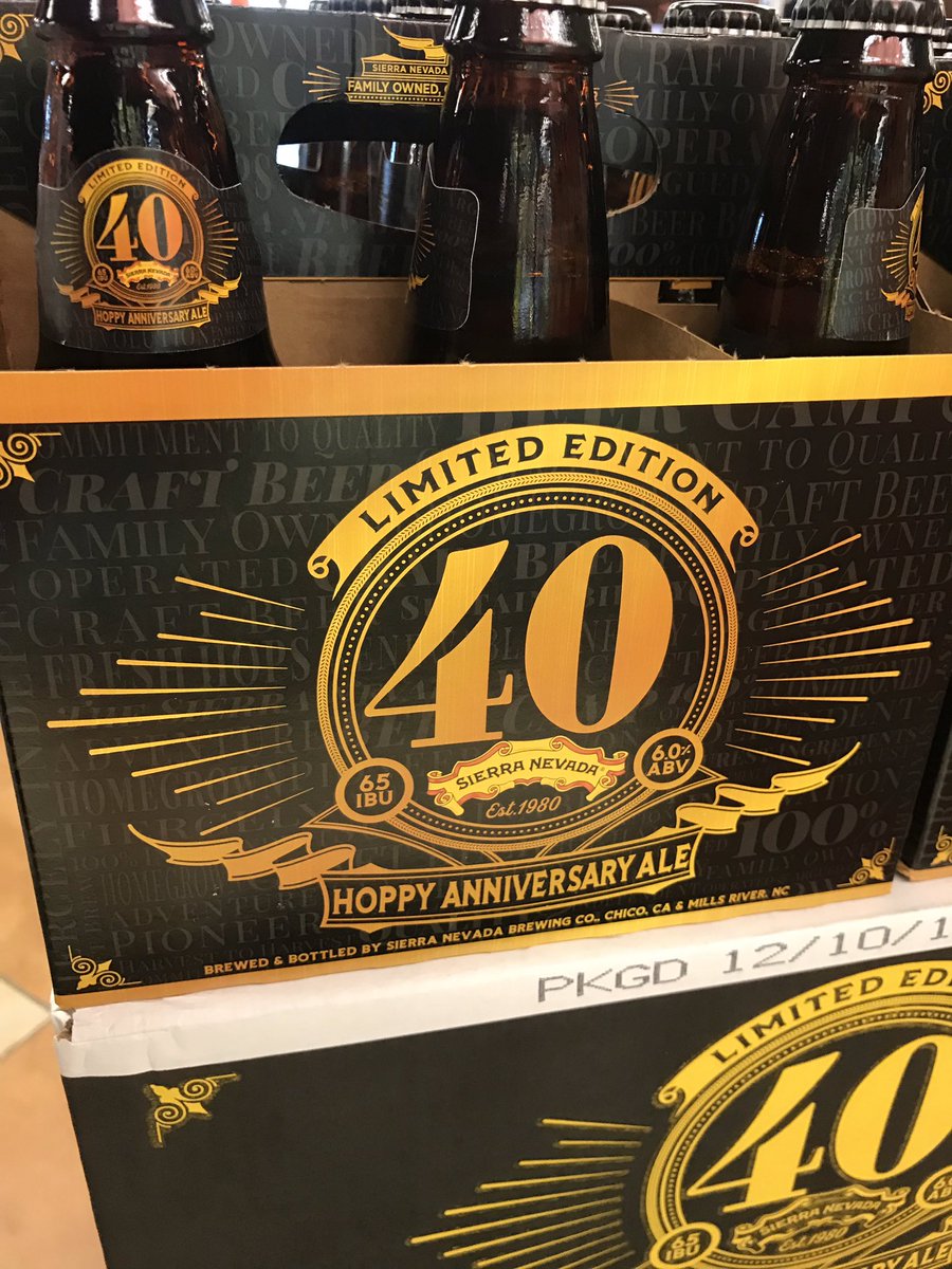 ABCBeerRick's tweet image. New #CraftBeer @ABCBeerCountry west #VeroBeach: @SierraNevada 40th Anniversary hoppy ale.