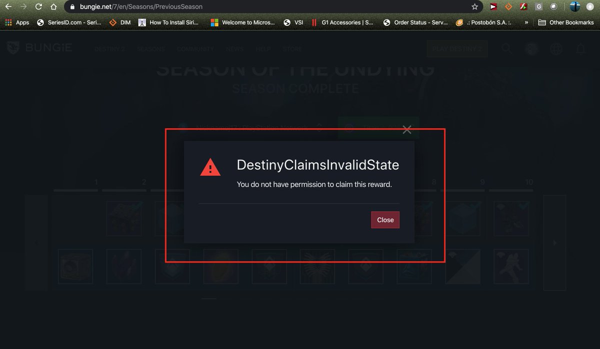 NicknameJ17's tweet photo. @BungieHelp @Bungie My PS4 gamer tag is Nicknamej17 i have the full forsaken and shadowkeep vertion of D2 and i can claim the  rewards for SEASON OF THE UNDYING im level 12 i had to stop playing until dec 14 this is the secound message i send https://t.co/iS3u8waJiy