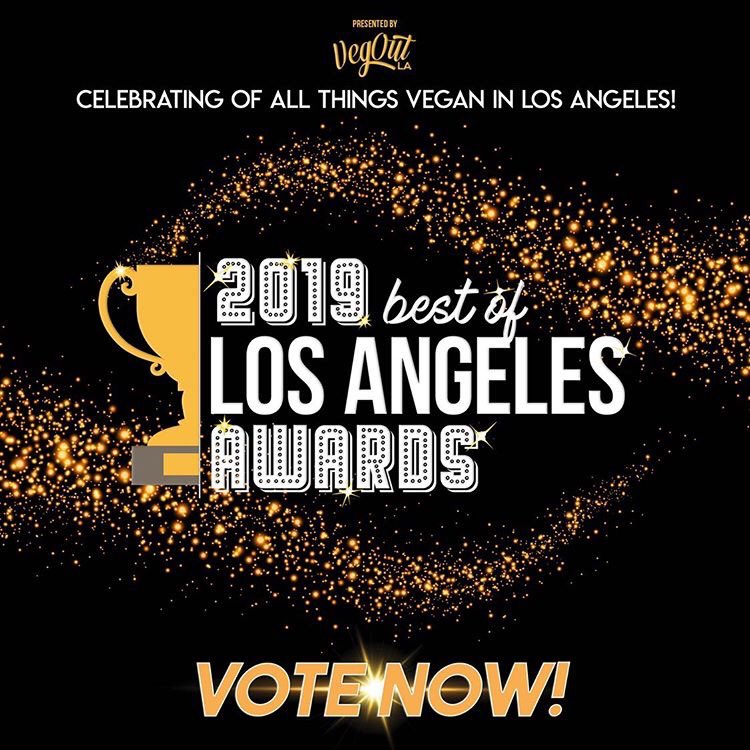 The accolades keep rolling in! So excited to be nominated for Best Vegan-Friendly Restaurant, Bar and Burger by @vegoutla! You can vote for us by using the link below (also, it’s a pretty extensive list of all things vegan happening in LA right now)

vegoutmag.com/vote/