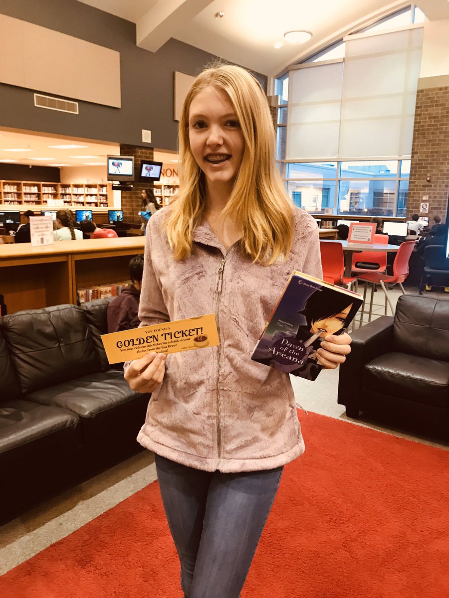 toonalibrary's tweet photo. Two golden tickets have been found so far this week! ☕️ Keep reading, Bucs! @allatoona_hs https://t.co/GlyurLAjBm