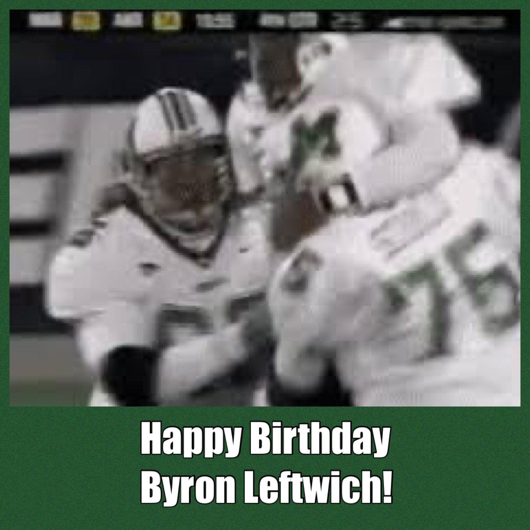 Happy Birthday Byron Leftwich! 