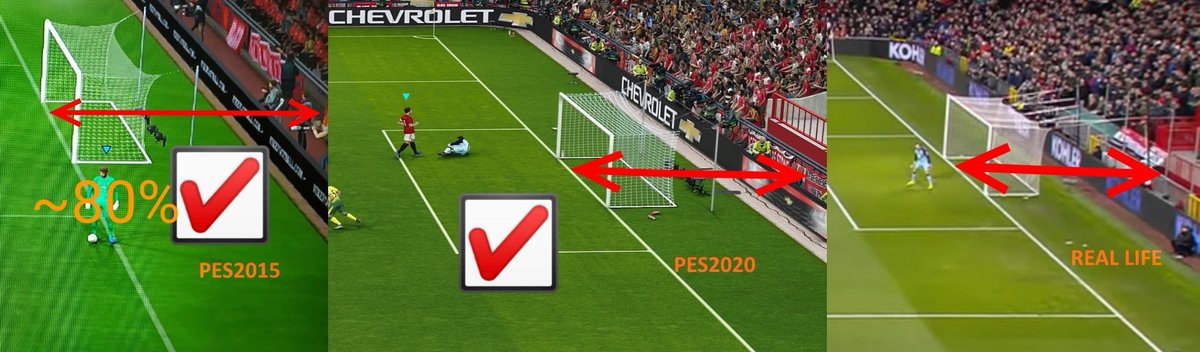Vangsnow21's tweet photo. Dear @officialpes , you previously said that you give attention in the smallest details, while other companies don't... What do you have to say about that? The distance between the right stand and the pitch isn't realistic. 
Fix it please... 
@GalvaniRenan Promote it to the top🤙 https://t.co/PYagNZ2cVV