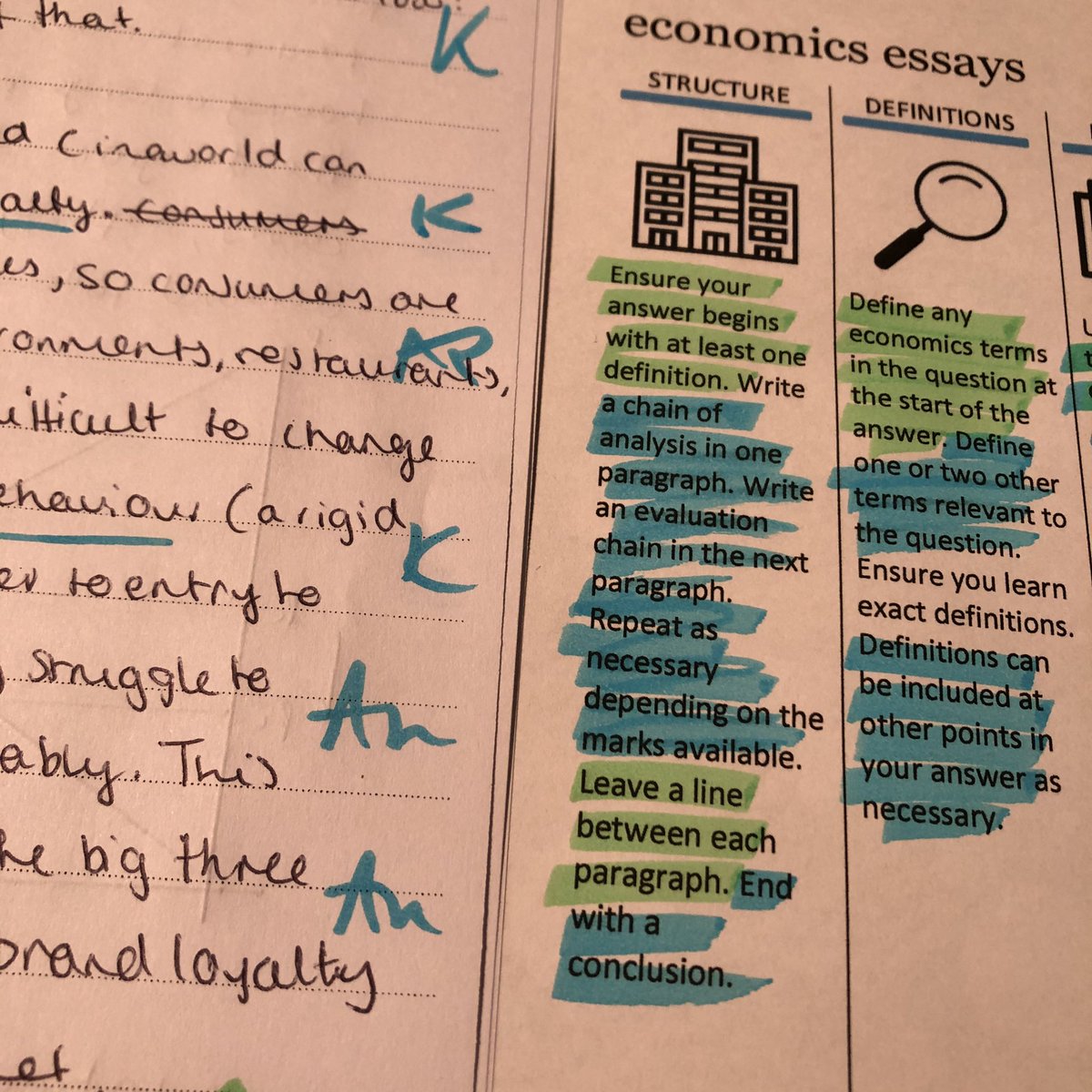 JonesLearnUK's tweet image. Attempting use of my 8 tips sheet to:
-mark mocks 
-provide feedback
-manage workload

Mixed success... work in progress...!

#TeachingEcon