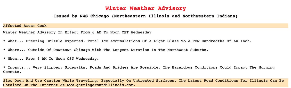 TIL that 'a light glaze' measures less than 'a few hundreths of an inch' 🤓 bit.ly/2Rkpxo6 #DriveSafely #Chicago #Weather