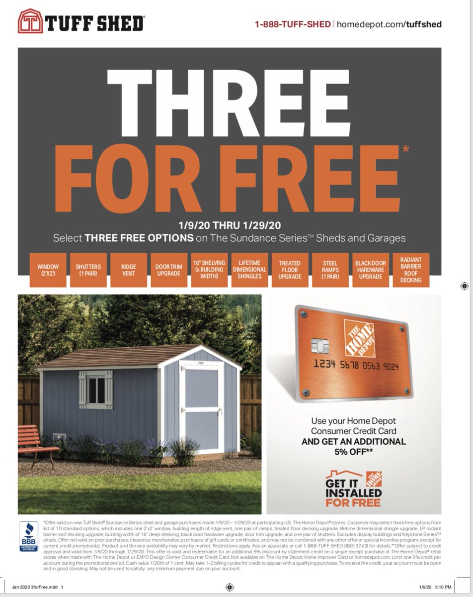 TuffshedMikeM's tweet photo. We install all-year-round! Stop into a Home Depot today for more information and get started with your design now! https://t.co/9yFXIz4OI8 https://t.co/7siq4npCq7