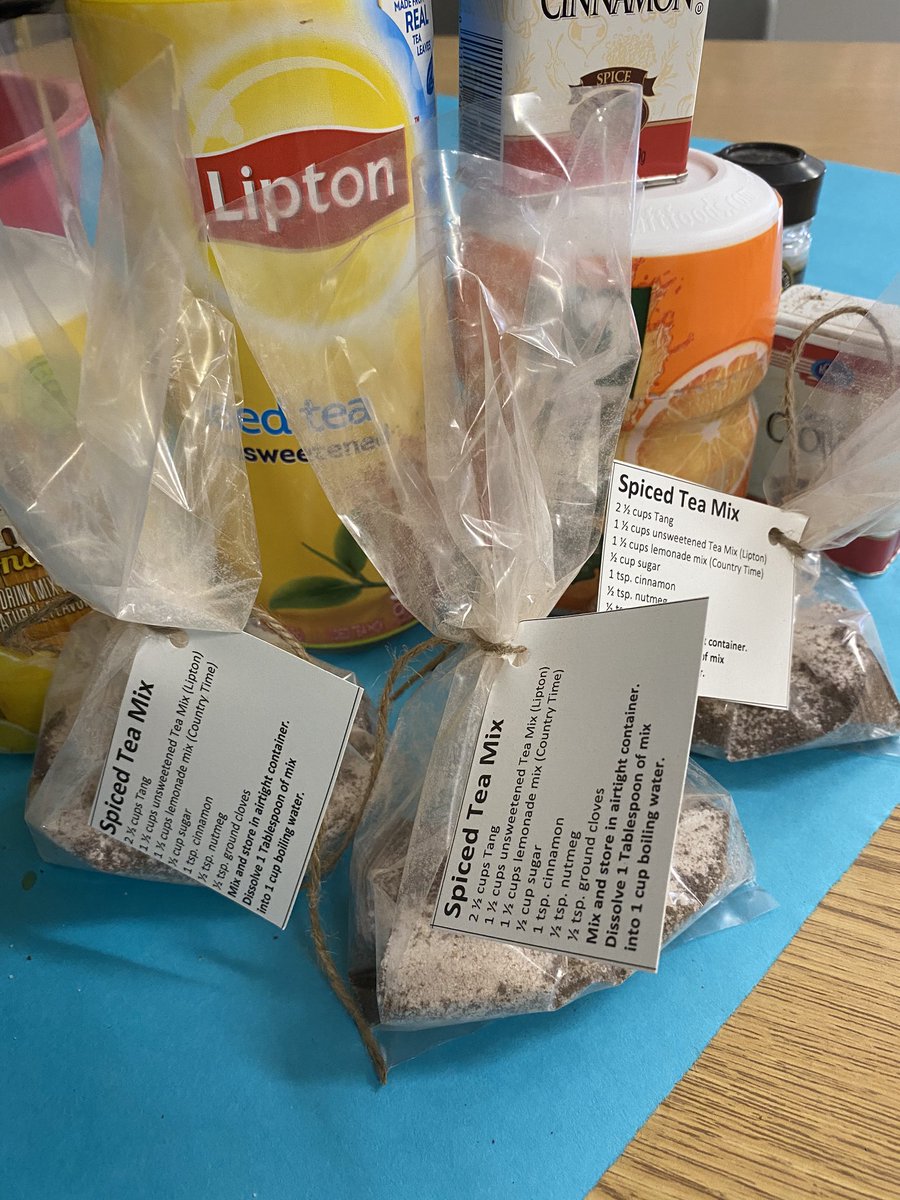wcsWMSml's tweet photo. Warrior Cooking Class- Spiced Tea Mix and cookies @wcsWMS #measuring #converting https://t.co/zi2l2PM0Mb