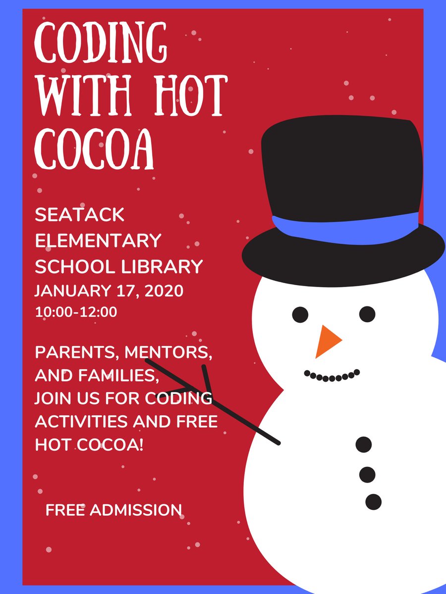 Anne Bianchi Emmons Ed.S.,NBCT (@anne_bianchi) on Twitter photo TWO DAYS UNTIL CODING WITH COCOA! All students that complete a Coding Passport at the event will be entered into a drawing for a <a href="/Walmart/">Walmart</a> gift card! @AAD_Inc <a href="/SeatackAADA/">Mister Swoops</a> <a href="/VBTitleI/">Title I VBCPS</a> #seatackdreamers #vbits <a href="/vbschools/">VBSchools</a> TWO DAYS UNTIL CODING WITH COCOA! All students that complete a Coding Passport at the event will be entered into a drawing for a <a href="/Walmart/">Walmart</a> gift card! @AAD_Inc <a href="/SeatackAADA/">Mister Swoops</a> <a href="/VBTitleI/">Title I VBCPS</a> #seatackdreamers #vbits <a href="/vbschools/">VBSchools</a>